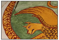 Handwerker oder K&uumlnstler? Freihand-Freskomalerei mit Pigmenten.